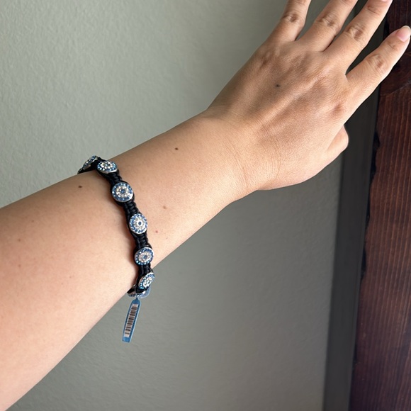 🖤NWT💕Sapphire Crystal Oval Shamballa Bracelet - Picture 8 of 12